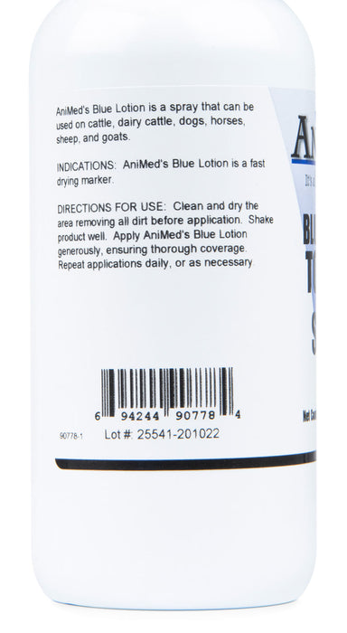 Blue Lotion Topical Antiseptic, 16 oz -   