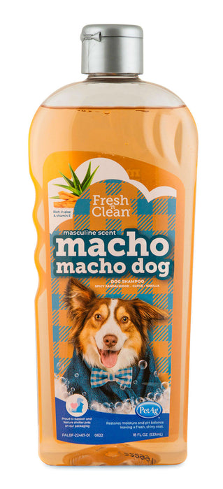 Fresh 'n Clean Macho Macho Dog Shampoo, 18 oz -   