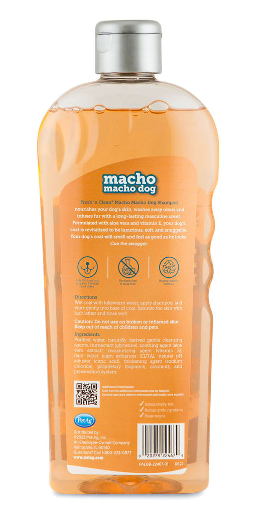 Fresh 'n Clean Macho Macho Dog Shampoo, 18 oz -   