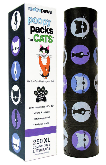 Poopy Packs for Cats - Purple  