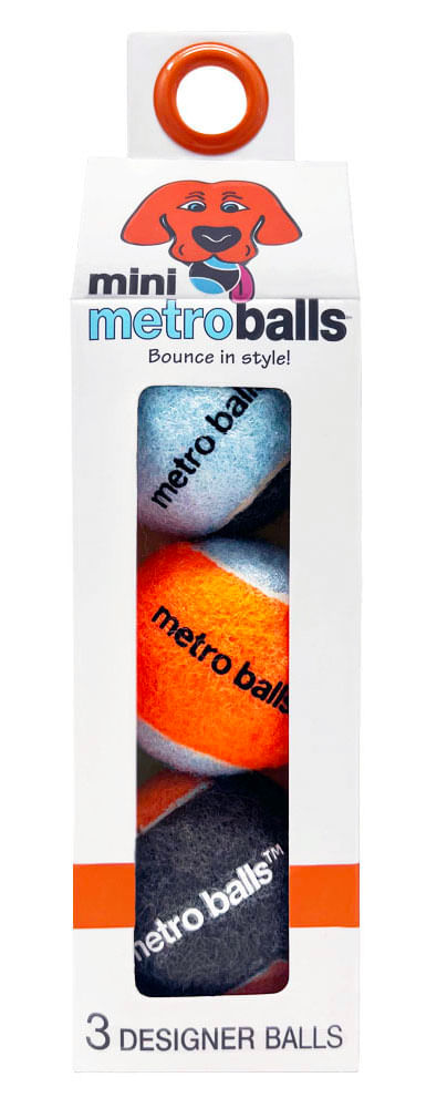 Mini Metro Balls, 3 pk - Orange  