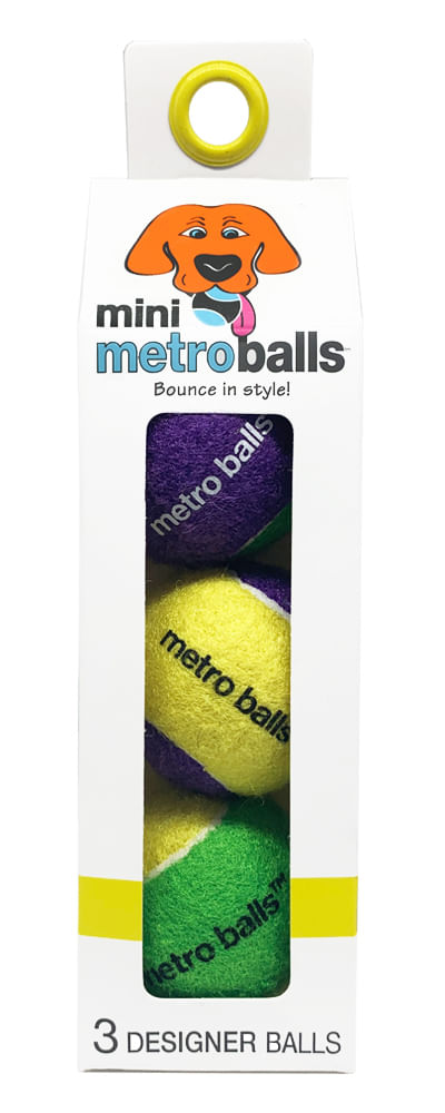 Mini Metro Balls, 3 pk - Yellow  