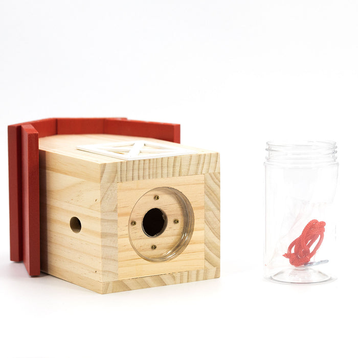 Durable Outdoor Carpenter Bee Trap - Pine Wood, Eco-Friendly, Hanging or Mounting, Multiple Styles