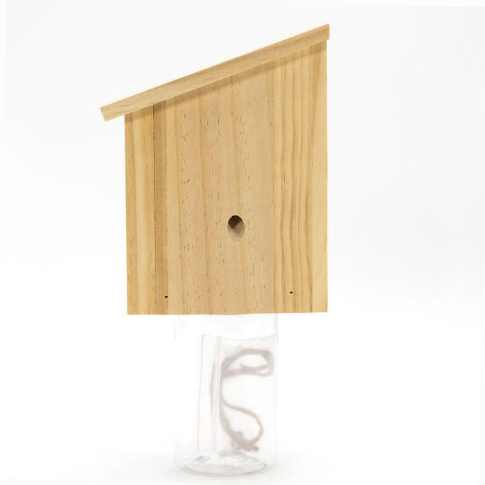 Durable Outdoor Carpenter Bee Trap - Pine Wood, Eco-Friendly, Hanging or Mounting, Multiple Styles