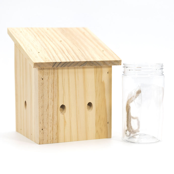 Durable Outdoor Carpenter Bee Trap - Pine Wood, Eco-Friendly, Hanging or Mounting, Multiple Styles