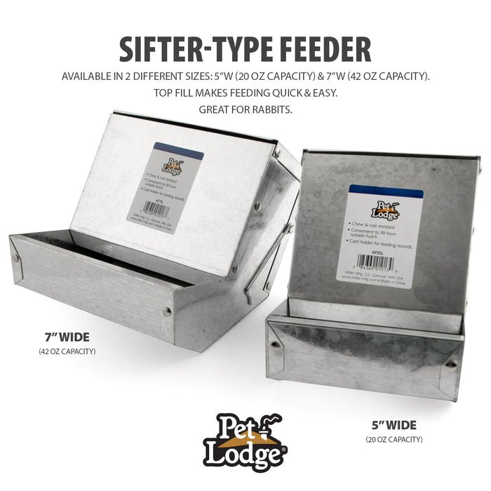 Sifter-Type Feeder - 7" Sifter-Type Feeder, 42 oz  