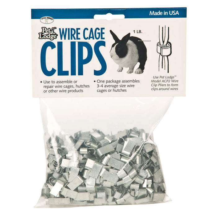 Cage Clips (J Clips), 1 lb pkg