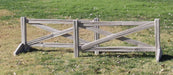 Burlingham Split Rail Fence, Set - Weathered Cedar  