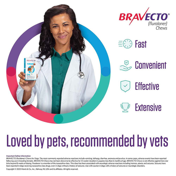 Bravecto Chews for Dogs, 1 Chew - 9-22 lb Dogs, 1 Chew  