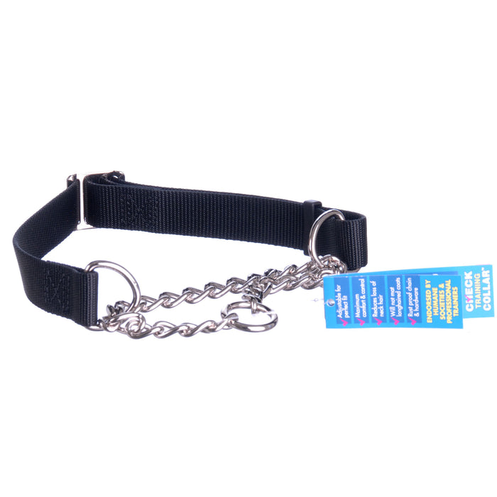 Check-Choke Training Collar, 3/4"W x 14"-20"L - Black  