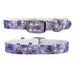 C4 Personalized Waterproof Dog Collar - Amethyst XLarge 