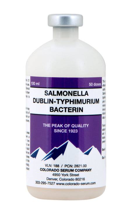 Salmonella Dublin-Typhimurium Bacterin - 50 Dose Vial  