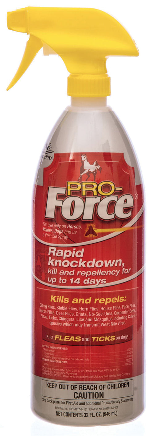 Pro-Force Fly Spray by Manna Pro, 32 oz - Pro-Force Fly Spray, Quart (32 oz)  