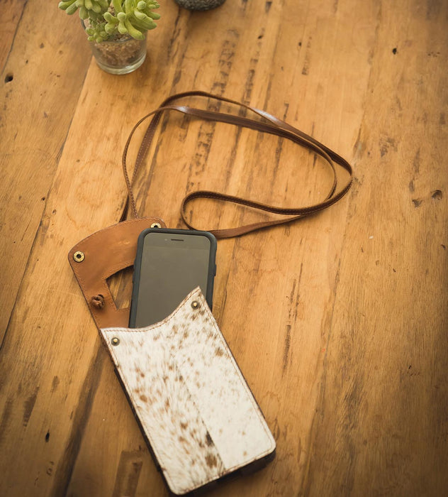 STS Cowhide Cell Phone Crossbody -   