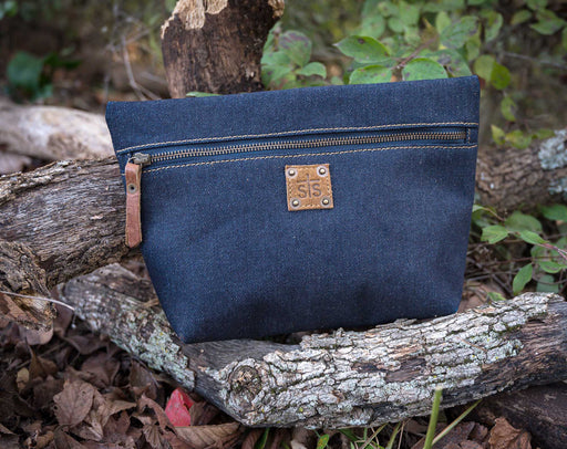 STS Blue Bayou Denim Cosmetic Pouch -   