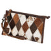 STS Diamond Cowhide Clutch -   