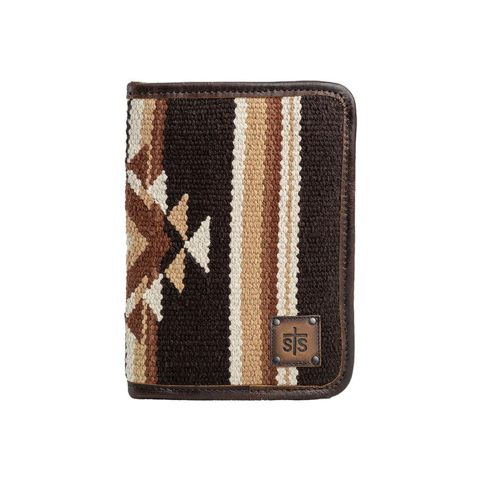 STS Sioux Falls Magnetic Wallet - Brown, Tan & Cream Square 