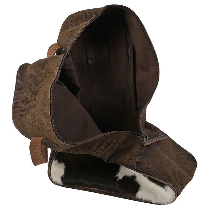 STS Cowhide Full Grain Leather Boot Bag - Brown  