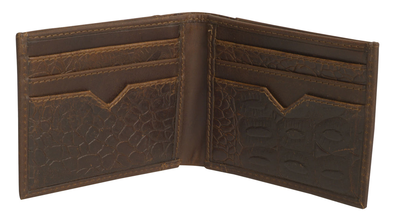 STS Men's Croc Bifold II Wallet - Brown  