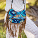 STS Women's Mojave Sky Nellie Western Fringe Purse - Blue  