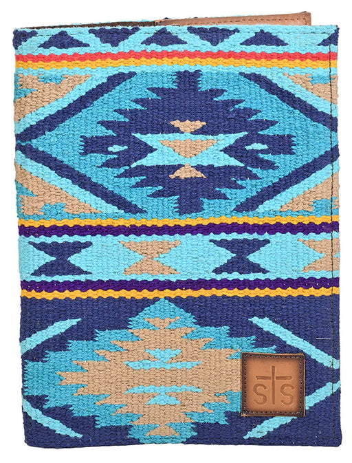 STS Mojave Sky Aztec Pattern Journal Cover - Blue  