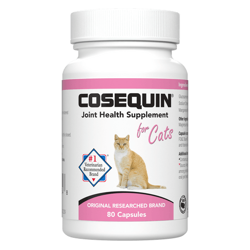 Nutramax Cosequin Joint Health Supplement for Cats - With Glucosamine and Chondroitin, 80 Capsules -   