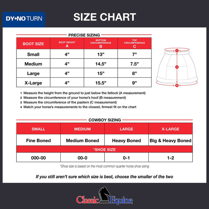 DyNo Turn Bell Boots, Medium (pair) - Caribou  