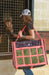 Classic Equine Top Load Hay Bags, Patterns - Plum Prism  