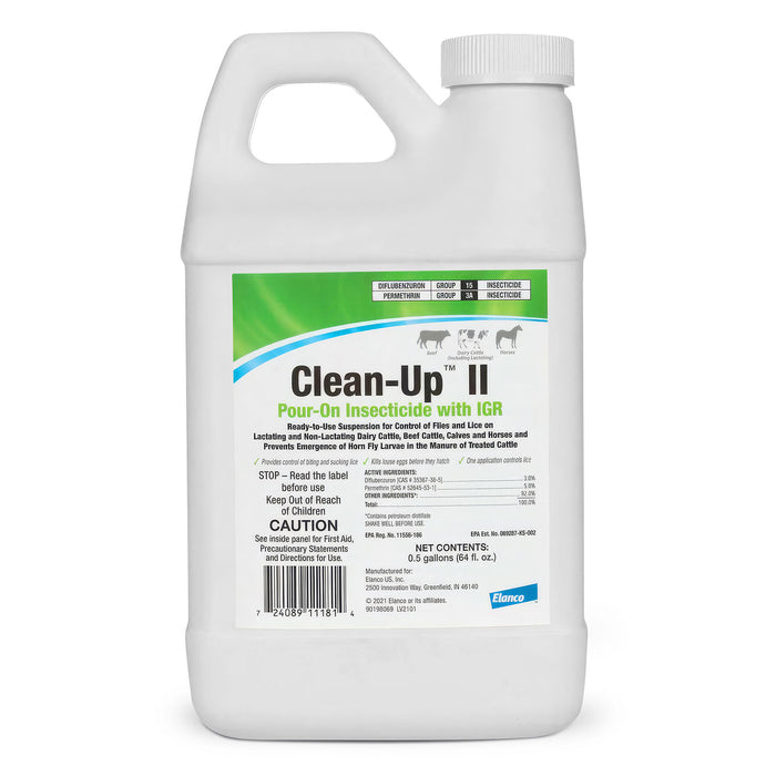 Insecticida de aplicación tópica Clean-Up II con IGR