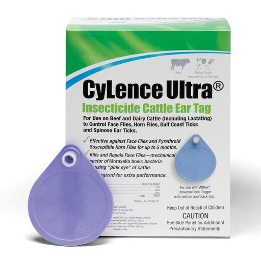 CyLence Ultra Insecticide Ear Tags, 20 pack -   