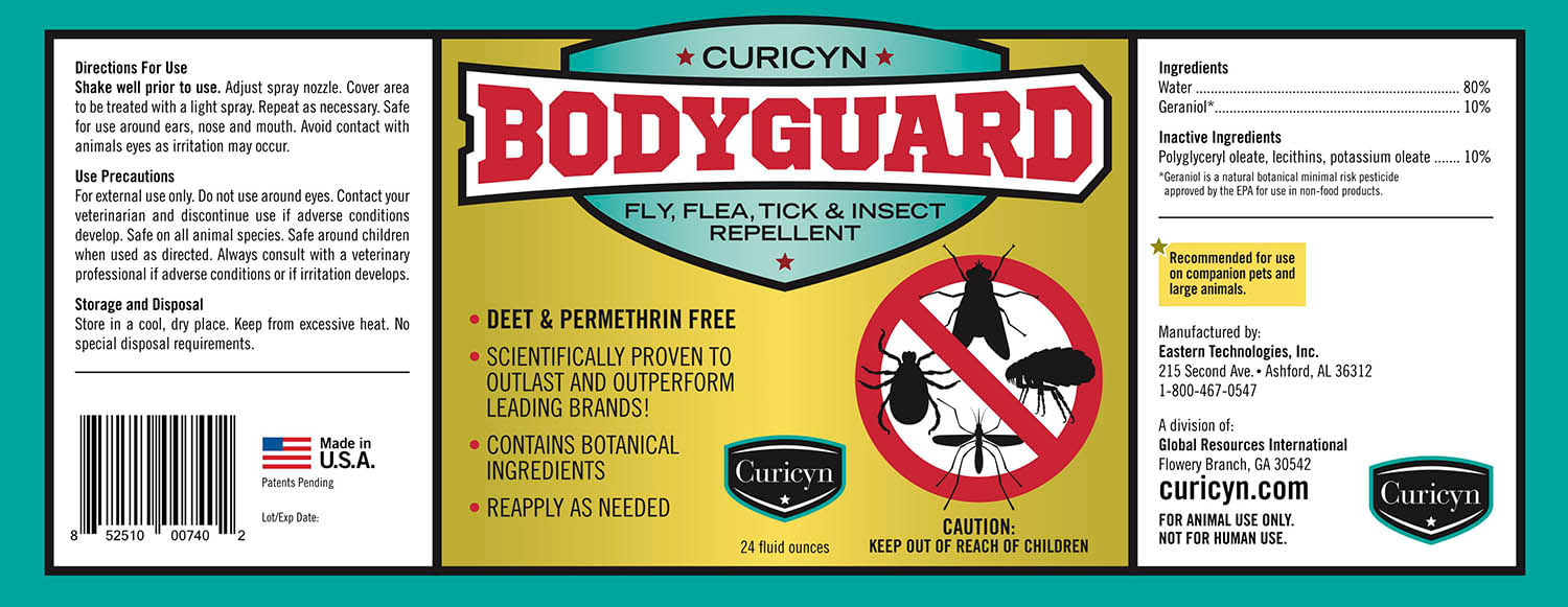 Curicyn's Bodyguard Fly, Flea, Tick and Insect Repellent - Curicyn's Bodyguard Fly, Flea, Tick and Insect Repellent, 24 oz  