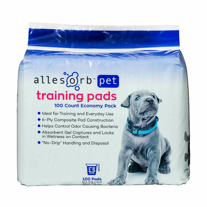 Allesorb Puppy Training Pads - Allesorb Puppy Training Pads, 22" x 22", 100 ct  