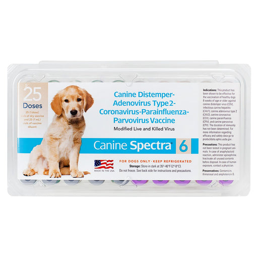 Canine Spectra 6 Dog Vaccine, 25 dose - 25 Dose  