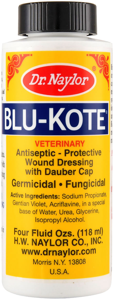 Dr. Naylor Blu-Kote Antiseptic Protective Wound Dressing - Blu-Kote, 4 oz dauber  