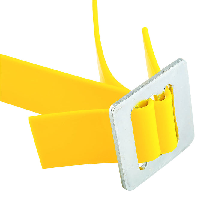 Yellow Numbered Mare ID Neck Strap - Yellow 18 