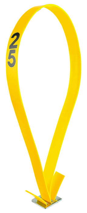 Yellow Numbered Mare ID Neck Strap - Yellow 21 