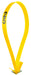 Yellow Numbered Mare ID Neck Strap - Yellow 21 