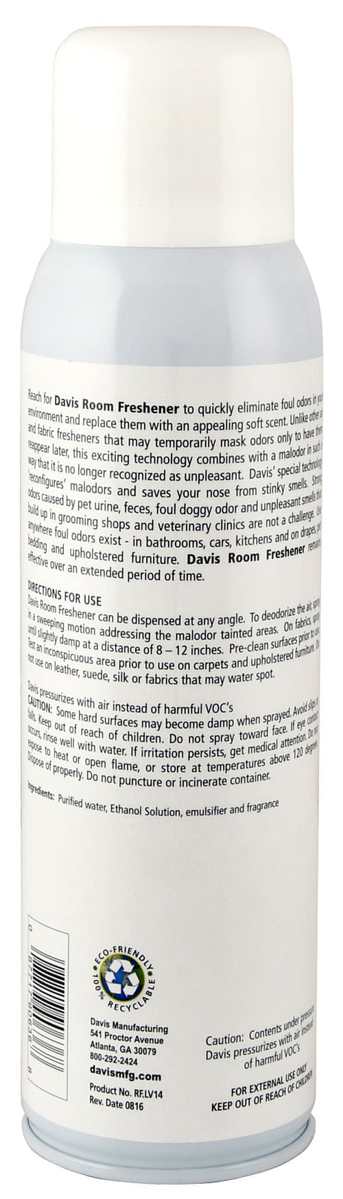 Davis Room Freshener, 14 oz -   