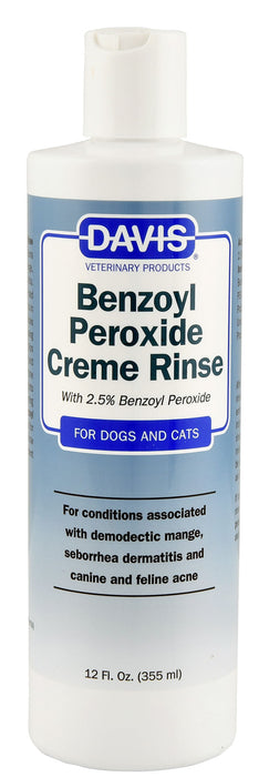 Davis Benzoyl Peroxide Creme Rinse - 12 oz  