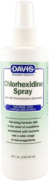 Davis 4% Chlorhexidine Spray, 8 oz -   