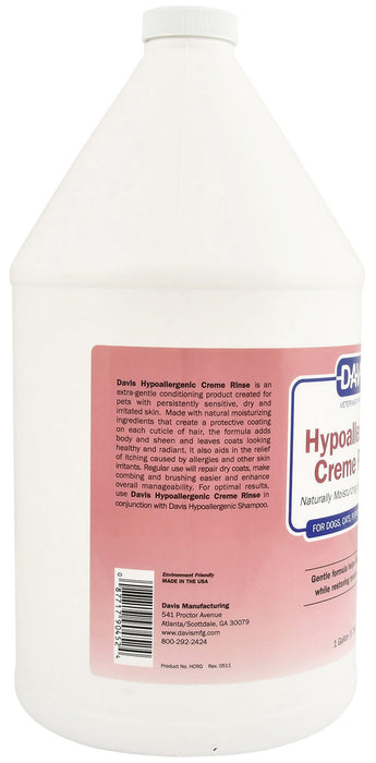 Davis Hypoallergenic Crème Rinse - Davis Hypoallergenic Creme Rinse, Gallon  