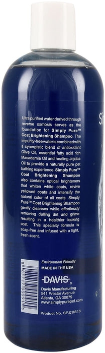 Simply Pure Coat Brightening Shampoo - Simply Pure Coat Brightening Shampoo, 16 oz RTU  