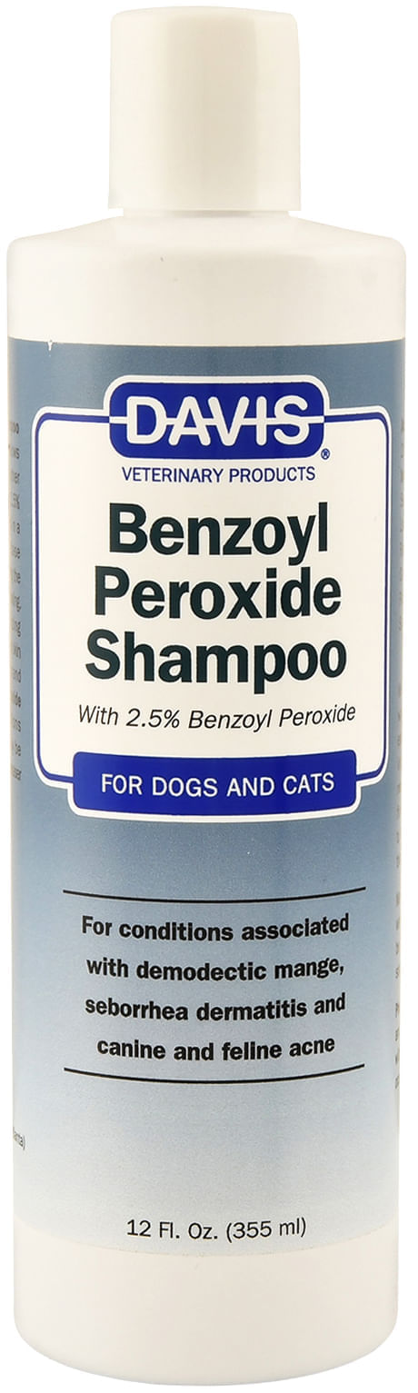 Davis Benzoyl Peroxide Pet Shampoo - Benzoyl Peroxide Shampoo, 12 oz  