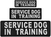 Reflective "Service Dog In Training" Patches, set of 2 - B  