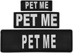 Reflective "Pet Me" Patches, Set of 2 - C  