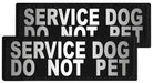 Reflective "Service Dog Do Not Pet" Patches, Set of 2 - A  