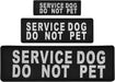 Reflective "Service Dog Do Not Pet" Patches, Set of 2 - C  