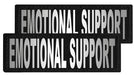 Reflective "Emotional Support" Patches, Set of 2 - A  