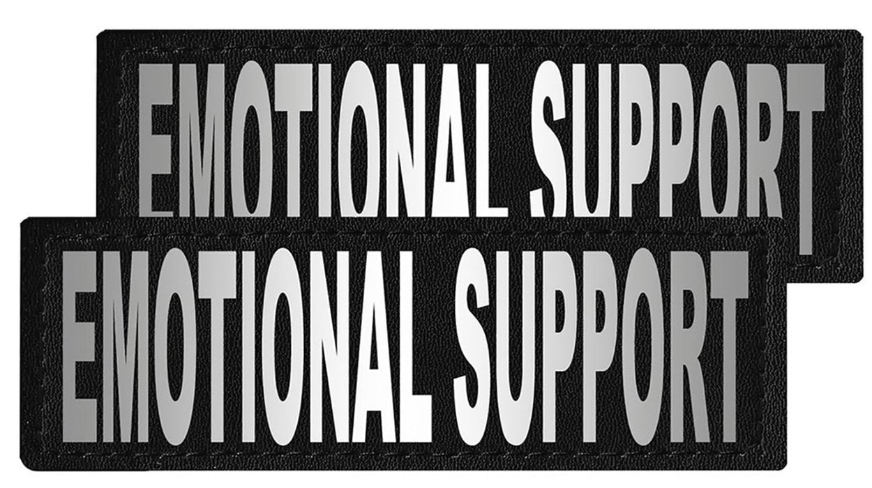 Reflective "Emotional Support" Patches, Set of 2 - B  