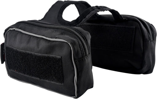 DogLine Saddle Bags for Quest Harness, Black - B  